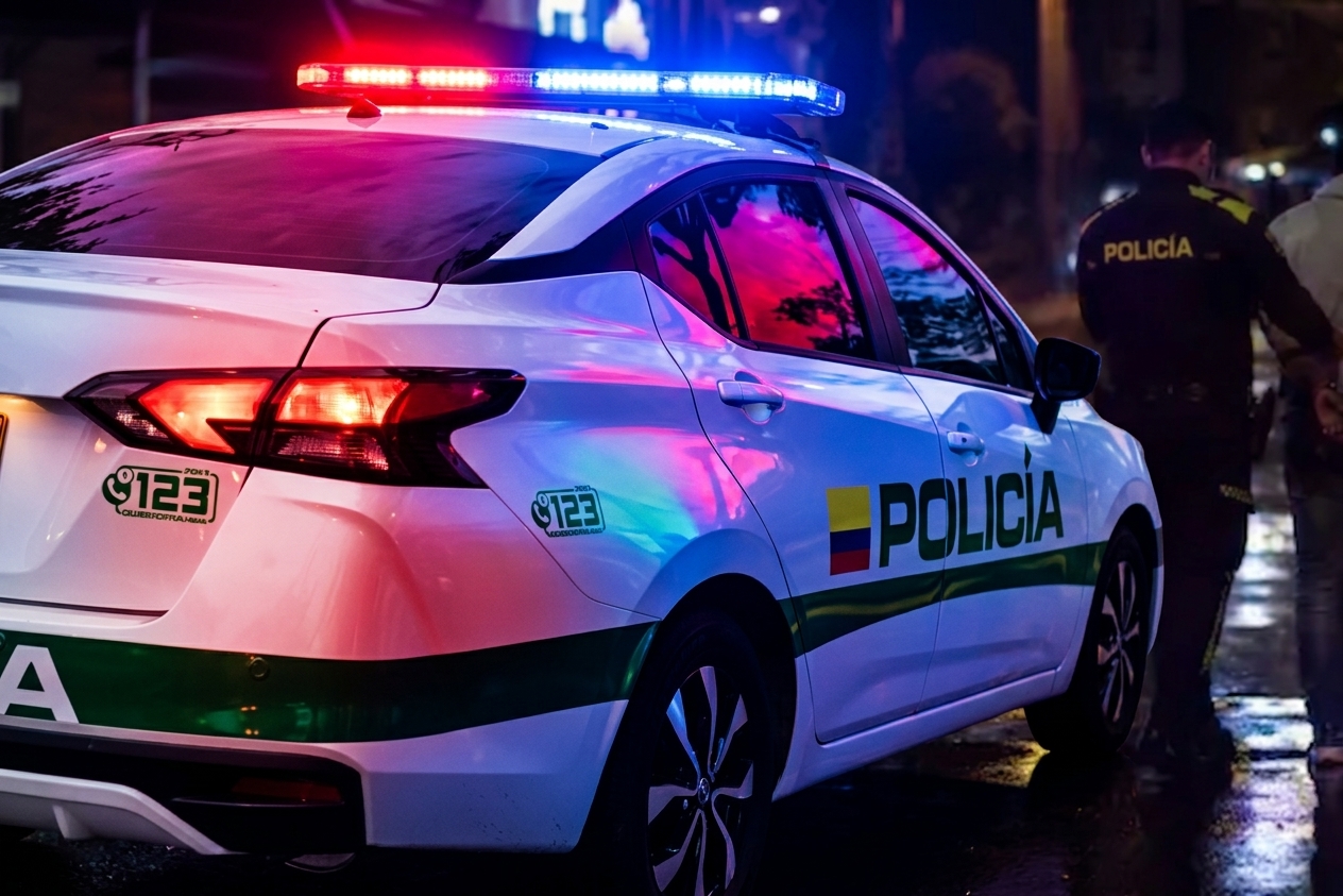 
Dos policías heridos y un adolescente interceptado tras presunto tiroteo en persecución nocturna en Ibagué
