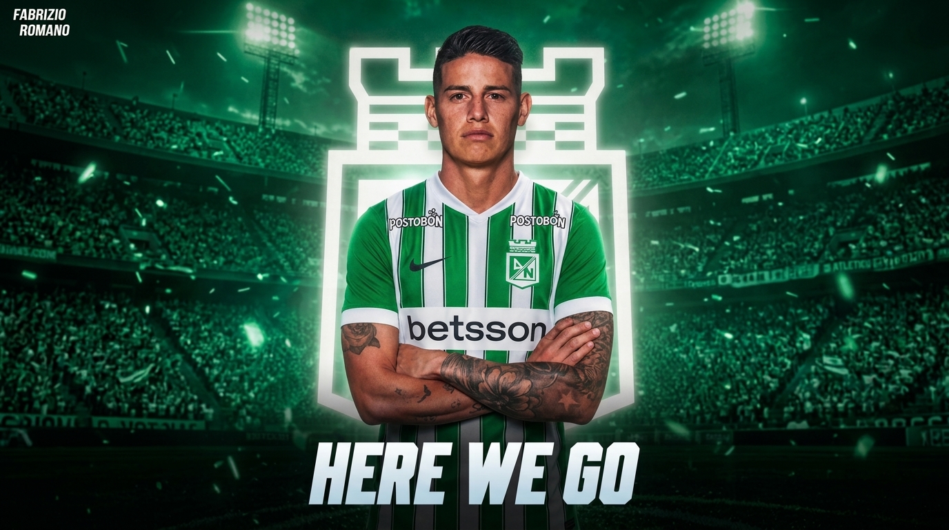 El fichaje de James Rodríguez con Atlético Nacional revela una afición partida: ¿Éxito garantizado o riesgo para el vestuario?
Del 'histórico' al 'rompe-camerinos': la llegada de James Rodríguez a Nacional polariza a la afición del 'Verde'.
