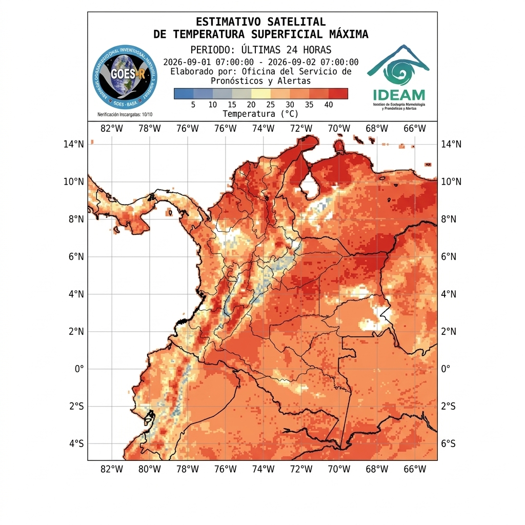 
Ola de calor extrema: cuatro puntos de Colombia habrían superado los 42 °C en agosto, mientras Ideam decreta alertas máximas
