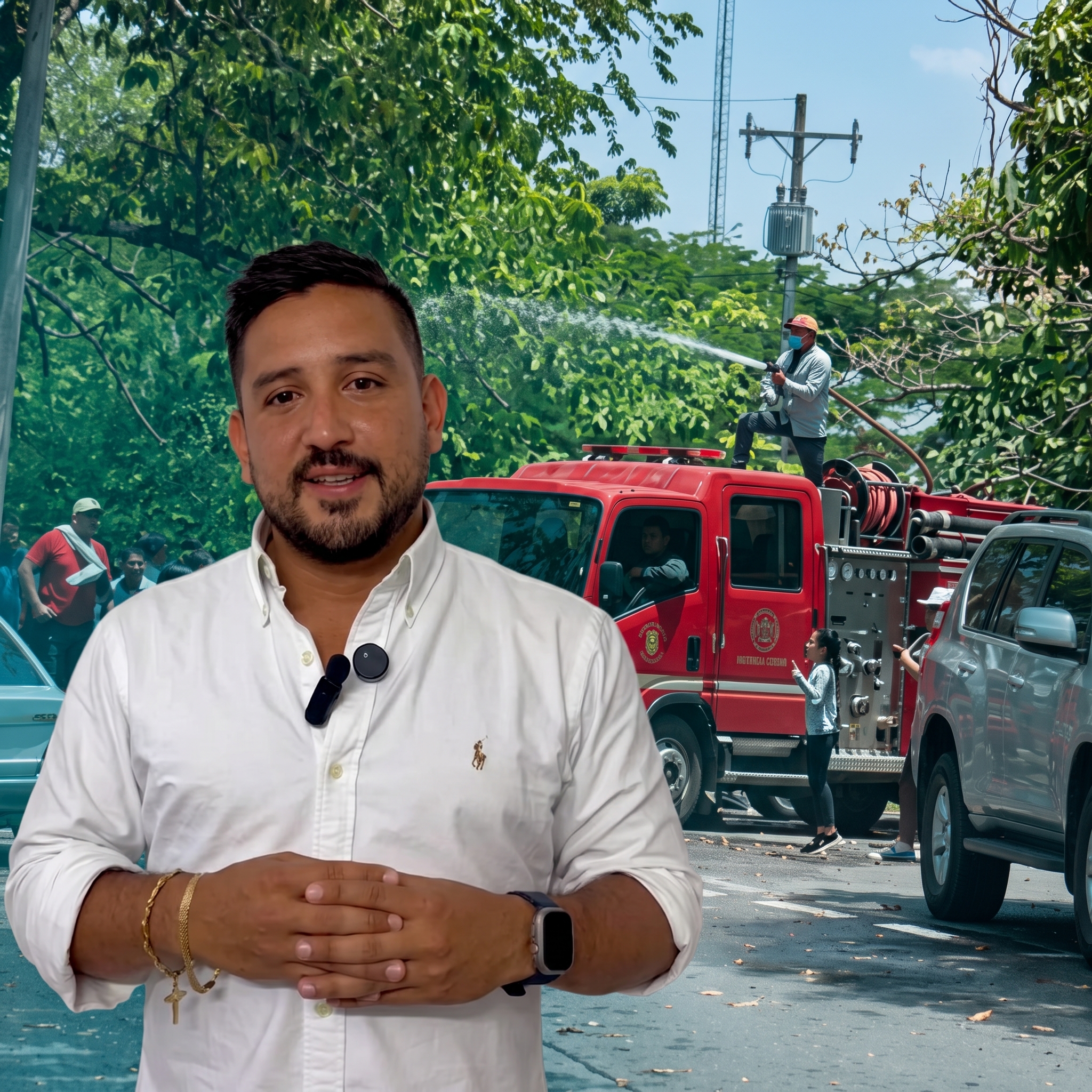 ¿Prioridades invertidas? Coello usa carro de bomberos para desfile mientras Tolima arde.
